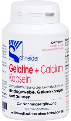 Obrázek produktu pro Schneider želatina + vápník, 120 kapslí
