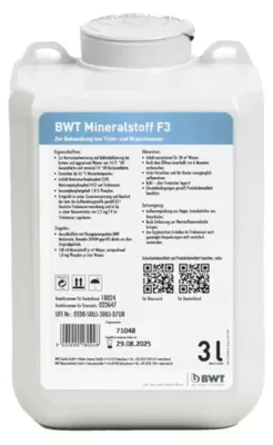 Produktbild von BWT Mineralstoff F3, Multimineralien, Flüssigkeit, 10000 ml