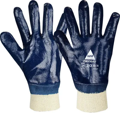 Produktbild von Hase Zwickau Nitrilhandschuh aus Baumwolle Größe 12 12 Stk