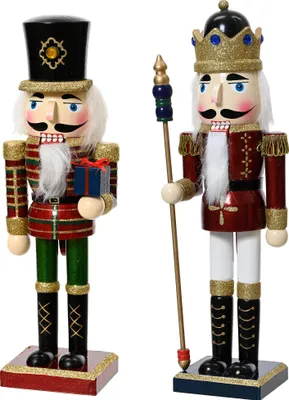 Produktbild von Nussknacker Figur 25cm Holz 1 Stück sortiert