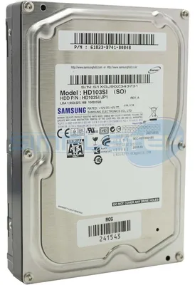 Image de Disque dur Samsung Spinpoint 3,5 pouces - Capacité de stockage de 1 To - Interne - SATA - 7 200 tr/min - Mémoire tampon de 32 Mo - Remplaçable à chaud