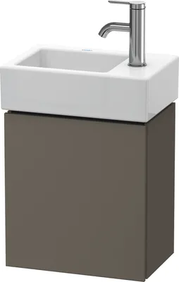 Image de Duravit L-Cube Meuble sous-lavabo suspendu, 1 porte, charnière à droite, 364x400x241mm, LC6293R9090