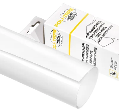 Produktbild von Poli-Tape Turbo, Hitzebeständige Vinylrolle, Geflocktes Wärmeübertragungsvinyl, Weiß, Einfarbig, 60 °C, 500 mm