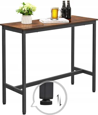 Zdjęcie produktu dla Stół Barowy Barek Wąski 100x40cm Industrialny Loft