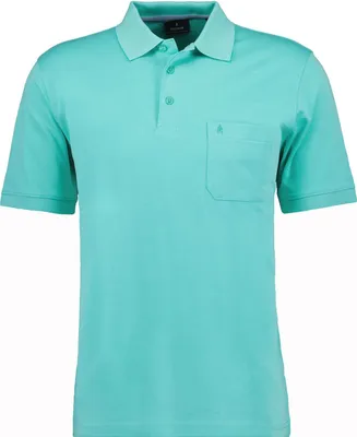 Ragman H-Polo Polo Soft-Knit uni in grün