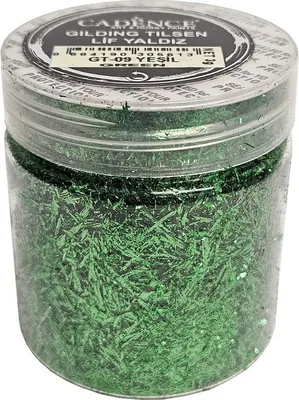 Imagen del producto de Cadence, trozos metálicos para manualidades, color verde, decoración GT-09