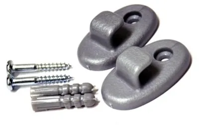 Produktbild von Metaltex Wandhaken 2 Stück Grau