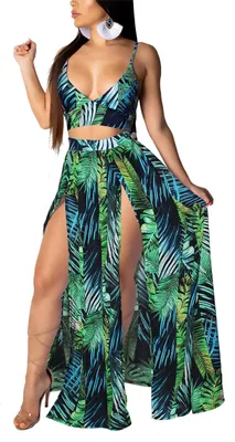 Imagen del producto de Vestido largo con tirantes finos, corte en línea A, color verde playa