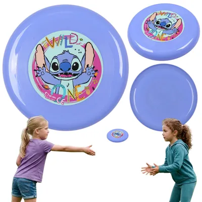 Produktbild von DISNEY Stitch fliegendes Frisbee für Kinder, Spielscheibe für den Garten, 23 cm
