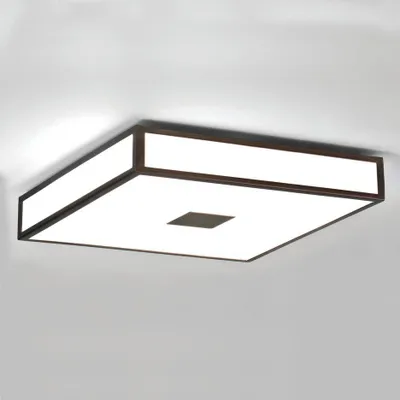Produktbild von Astro Mashiko - 4 Licht Badezimmer Flush Deckenleuchte Bronze lackiert IP44, E27