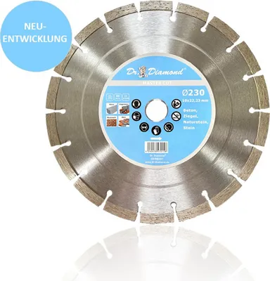 Produktbild von Diamanttrennscheibe 230 Beton Mauerwerk Stein - Profi Diamant Trennscheibe 230 mm