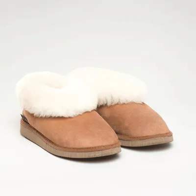 Imagen del producto de Zapatillas de piel de oveja Gisi, color marrón, talla 37.