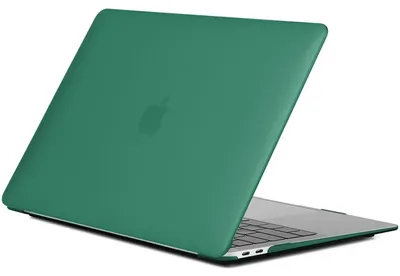 Produktbild von Mobigear Schutzhülle für MacBook Pro 13 Zoll (2016-2023), Hartschale, Laptop-Hülle, MacBook-Case - Dunkelgrün - Modell A1706 / A1708 / A1989 / A2159 / A2289 / A2251 / A2338