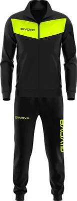 Produktbild von Givova Visa Fluo Trainingsanzug Schwarz M Schwarz M