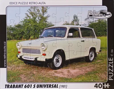 Produktbild von Puzzle Nr. 56 - TRABANT 601 S UNIVERSAL (1981) 40 Teile