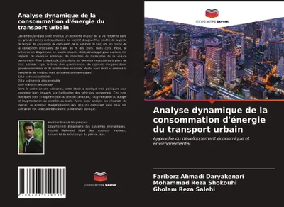 Produktbild von Analyse dynamique de la consommation d'énergie du transport urbain