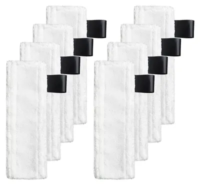 Produktbild von Set mit 8 Mikrofasertüchern, kompatibel mit Kärcher EasyFix SC2, SC3, SC4, SC5 Dampfreinigern