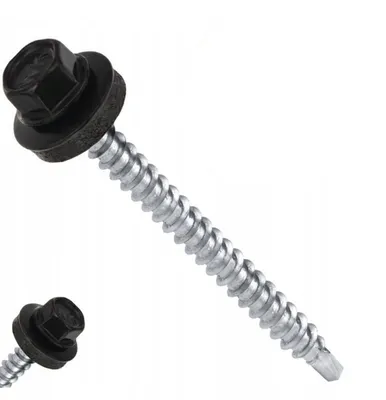 Obrázok produktu pre MAG KRAK samorezné skrutky Trapézové skrutky do plechu RAL 9005 4,8 x 80 mm 100 ks.