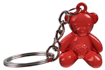 Produktbild von schlüsselanhänger Bär 3,5 x 2,5 cm rot