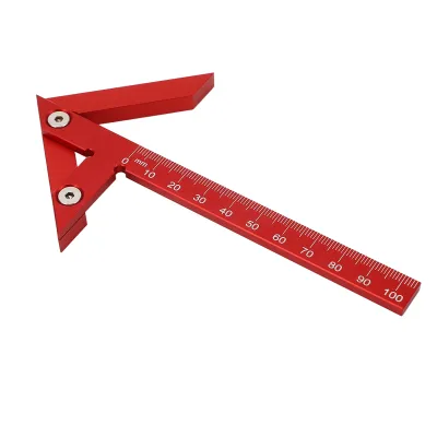 Obrázok produktu pre Centrovacie meradlo 105 mm 45° 90° Zliatina hliníka Merací a označovací nástroj na opracovanie dreva