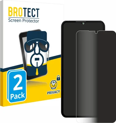 Produktbild von 2x BROTECT Sichtschutzfolie für Cubot A10 Anti-Spy Privacy Sichtschutz Blickschutz Folie Blaulicht-Schutz