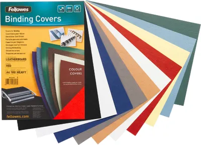 Image de Fellowes Deckblatt Delta, Lederstruktur, DIN A4, dunkelrot