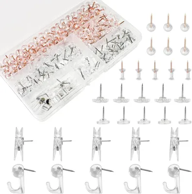 Produktbild von Pinnadeln Set 210 Stück, mit Kunststoffbox, für Pinnwand