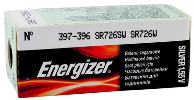 Produktbild von Energizer 397/396 SR59 / SR726SW Uhrbatterien mit Silberoxid