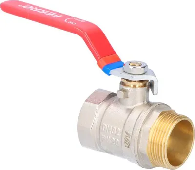 Productafbeelding van Kogelkraan, mannelijk-vrouwelijk aansluiting, met hendel, 1 1/4 inch, F-Comfort