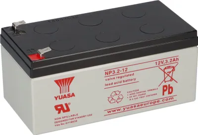 Zdjęcie produktu dla Yuasa Blei-Akku NP3.2-12 Pb 12V/3.2Ah Faston 4.8