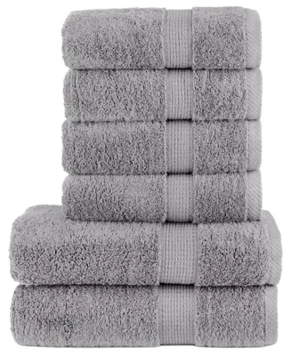 Zdjęcie produktu dla vidaXL 6-częściowy zestaw ręczników premium SOLUND szary 600 g/m²