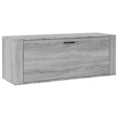Produktbild von Wand-Schuhschrank Grau Sonoma 100x35x38 cm Holzwerkstoff