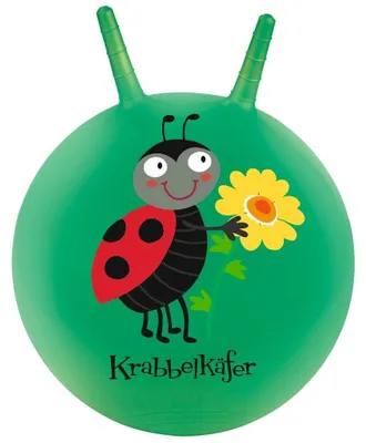 Produktbild von Springball Hüpfball Hüpfkäfer - Marienkäfer - Ø 45 cm - Kunststoff - Grün - Für Kinder ab 4 Jahren