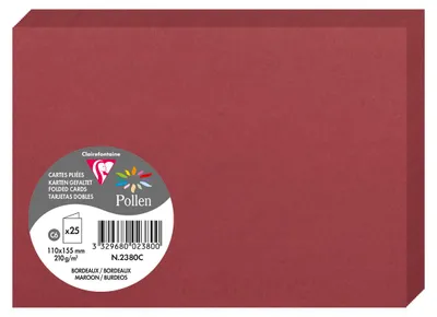 Immagine prodotto di Pollen by Clairefontaine Doppelkarte C6, bordeaux