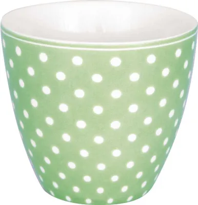 Image de Greengate Tasse à lait Dotty vert pâle