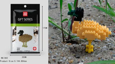 Zdjęcie produktu dla Klocki do budowania figurki emu, model LNO Micro-Bricks