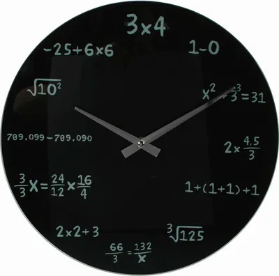 Produktbild von Mathematik Wanduhr