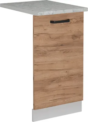 Produktbild von Geschirrspülblende Vicco R-Line Goldkraft Eiche 45 cm , AP Marmor, Model 55063