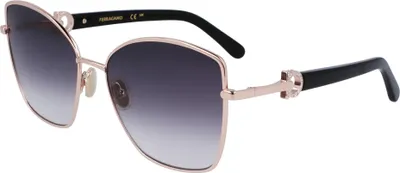 Produktbild von Ferragamo SF312SR Rose gold/grey gradient 60/18/140 Damen Sonnenbrillen