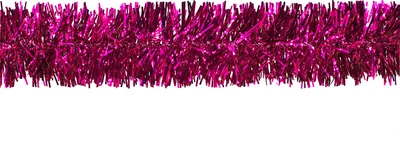 Produktbild von Weihnachtsgirlande Lametta 5cm, 3 Meter fuchsia / pink