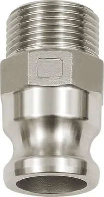 Produktbild von Riegler Kamlok-Schnellkupplungsstecker mit AG, Typ F, Alu, R 1 1/4
