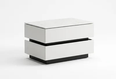 Obrázek produktu pro Ložnicová sada: postel, noční stolek, moderní design, šedá barva, elegantní,  čalouněná