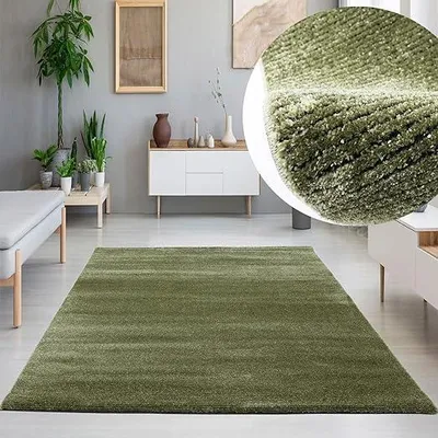Produktbild von Teppich Streifen mit konturenschnitt Modern für Wohnzimmer, Schlafzimmer, Kinderzimmer, Farbe:Grau, Maße:160x230 cm