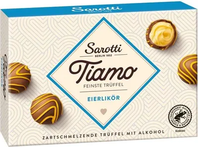 Produktbild von Sarotti Tiamo Feinste Trüffel Eierlikör 125g