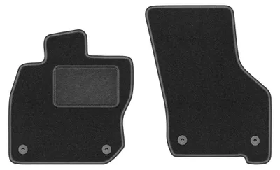 Productafbeelding van Velours voormatten voor Volkswagen Golf VIII eTSI vanaf 2020 (hatchback/stationwagen) – 2-delig, grafiet, op maat – Wielganizator LUX