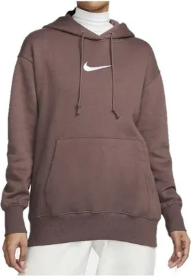 Produktbild von NIKE W Nsw Phnx Flc Os Po Hdy Ms Hoodie Damen braun L