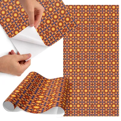 Zdjęcie produktu dla Folia do mebli 75 x 150 cm – folia samoprzylepna do mebli – folia samoprzylepna – folia do mebli – folia do mebli kuchennych – folia samoprzylepna do kuchni – folia do szafek – wodoodporna – zmywalna – samoprzylepna – bez pęcherzyków powietrza – usuwalna bez pozostawiania śladów – Energia kwiatów