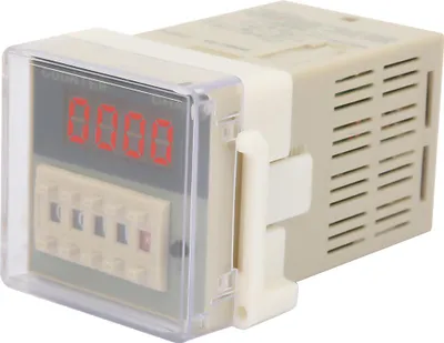 Image de O111ROM DH48J-8A LCD Digital Electronic 8 Pins Counter Delay Time Relay 0-999900(24VAC/DC)