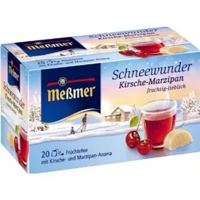 Zdjęcie produktu dla Meßmer Schneewunder wiśniowy marcepan 20s