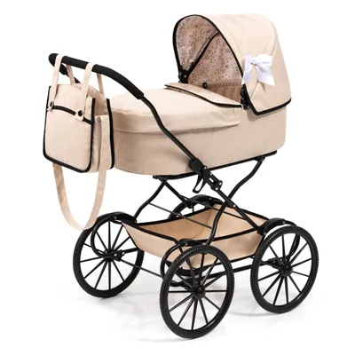 Produktbild von Bayer Design 14375AA Puppenwagen nostalgisch, klassisch, mit Korb, Tasche, Abdeckung
